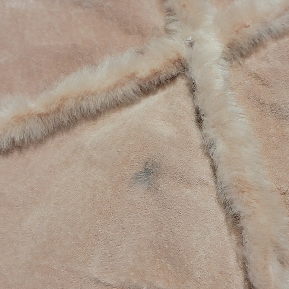 NWT Wilsons Maxima - Size L/XL Pink Suede Leather Poncho Cape Coat - Picture 10 of 16